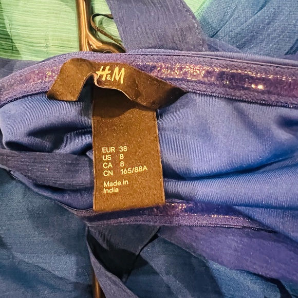 H&M blue and turquoise maxi dress - Picture 4 of 4